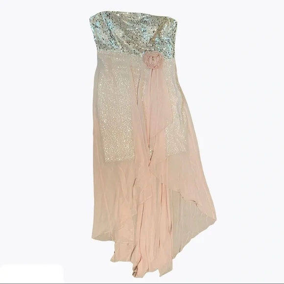 green emerald velvet dress A-Line Halter Deep V Neck Champagne Long Prom Dress PSK230 US16 / Rose Gold main image 0